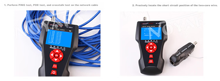 Smart Mouse NF-8601 Cable Tracker Length Tester Breakpoint Tester PING Test POE Test Rechargeable 9