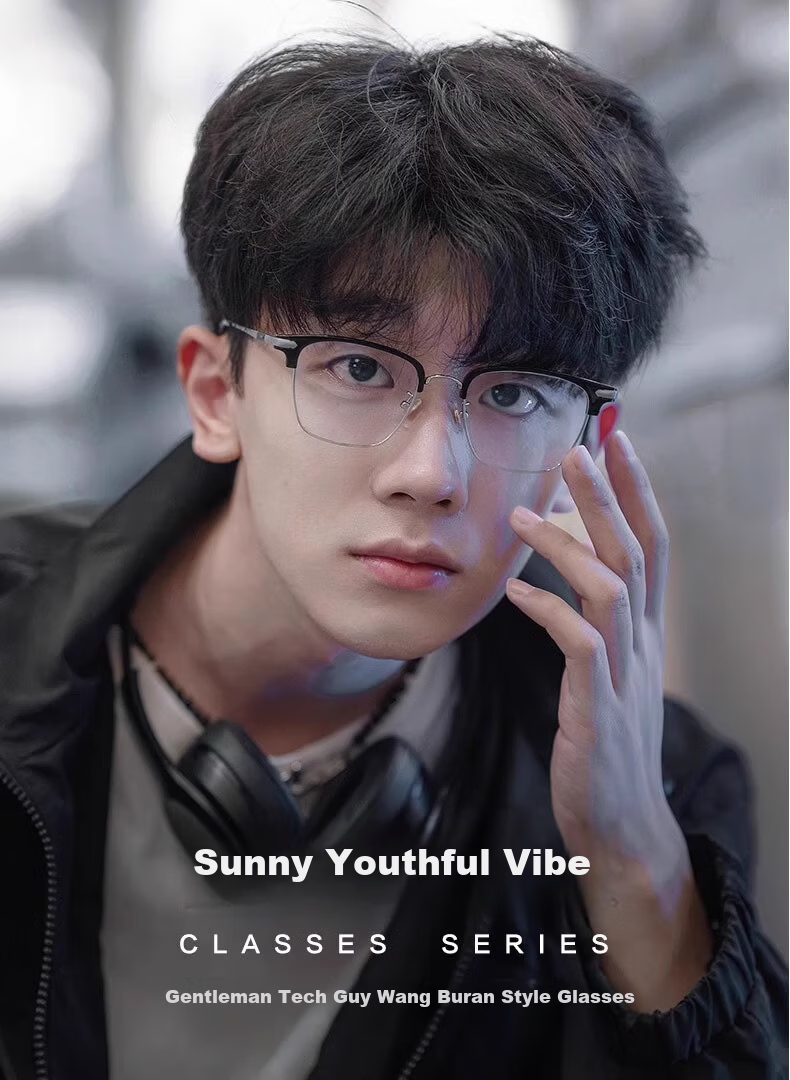 LESCA LUNETIER Semi-Rimless Men's Prescription Glasses Blue Light Blocking Radiation Protection Clear Lenses Sophisticated Intellectual Tech Style Cool Eyewear 3
