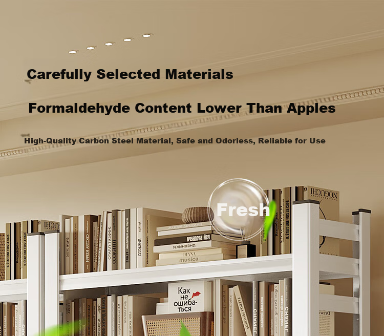 Yicai Nianhua Tool-Free Assembly Steel Multi-Layer Household Reinforced Bookshelf Storage Rack Balcony Shelf 100*30*183cm 9