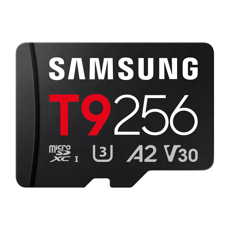 SAMSUNG 256GB TF (MicroSD) T9 U3 V30 Memory Card 200MB/s Read 130MB/s Write Compatible with Sports Camera Pocket4