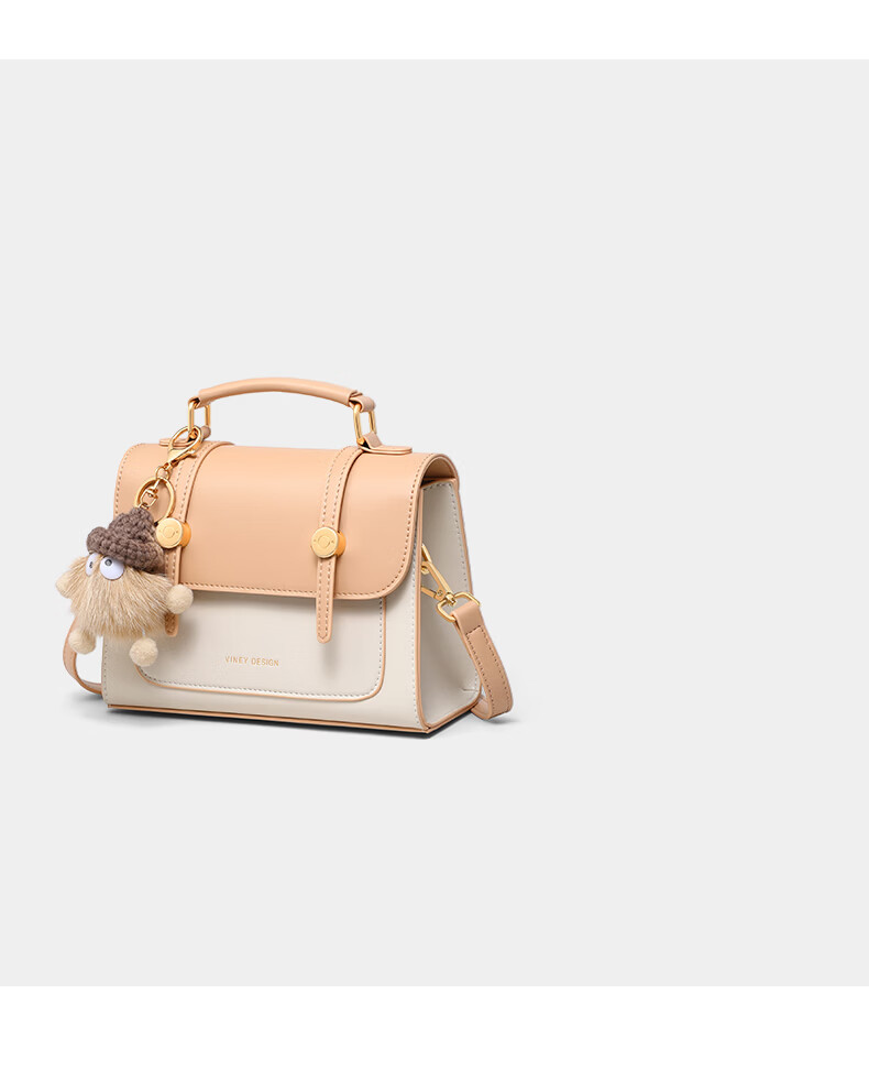 Viney Women's Handbag, Cowhide Crossbody Cambridge Bag, Light Luxury Shoulder Small Square Bag, Birthday Gift for Wife on May 20th, Present for Girlfriend 21