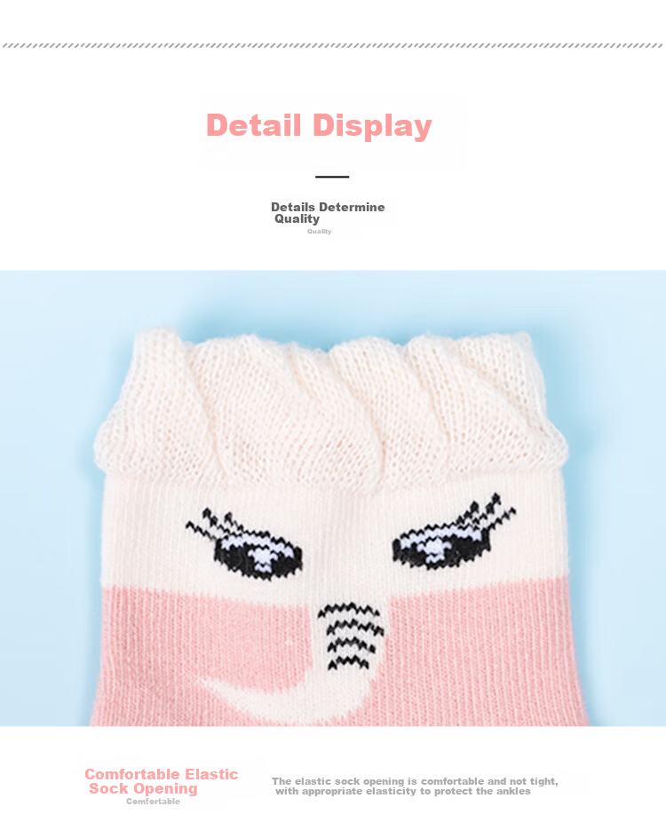 LangSha Children's Socks Girls Four Seasons Thin Mid-Calf Cotton Socks High Elastic Comfortable Breathable Lace Short Socks for Older Kids and Teens 18