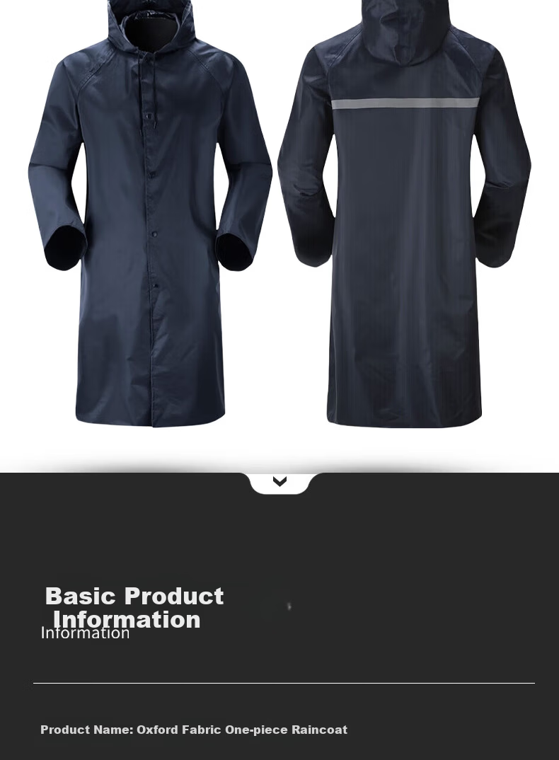 Gongtai Thickened Adult Two-Piece Raincoat And Rain Pants Set, Windproof And Waterproof Outdoor Reflective Cycling Suit, 2XL 6