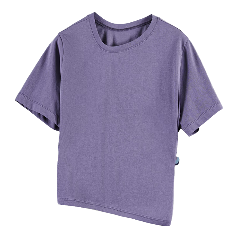 Rizhuo Moon T-Shirt Summer 2026 New Women's Solid Color Loose Slim Design Short Sleeve Tee
