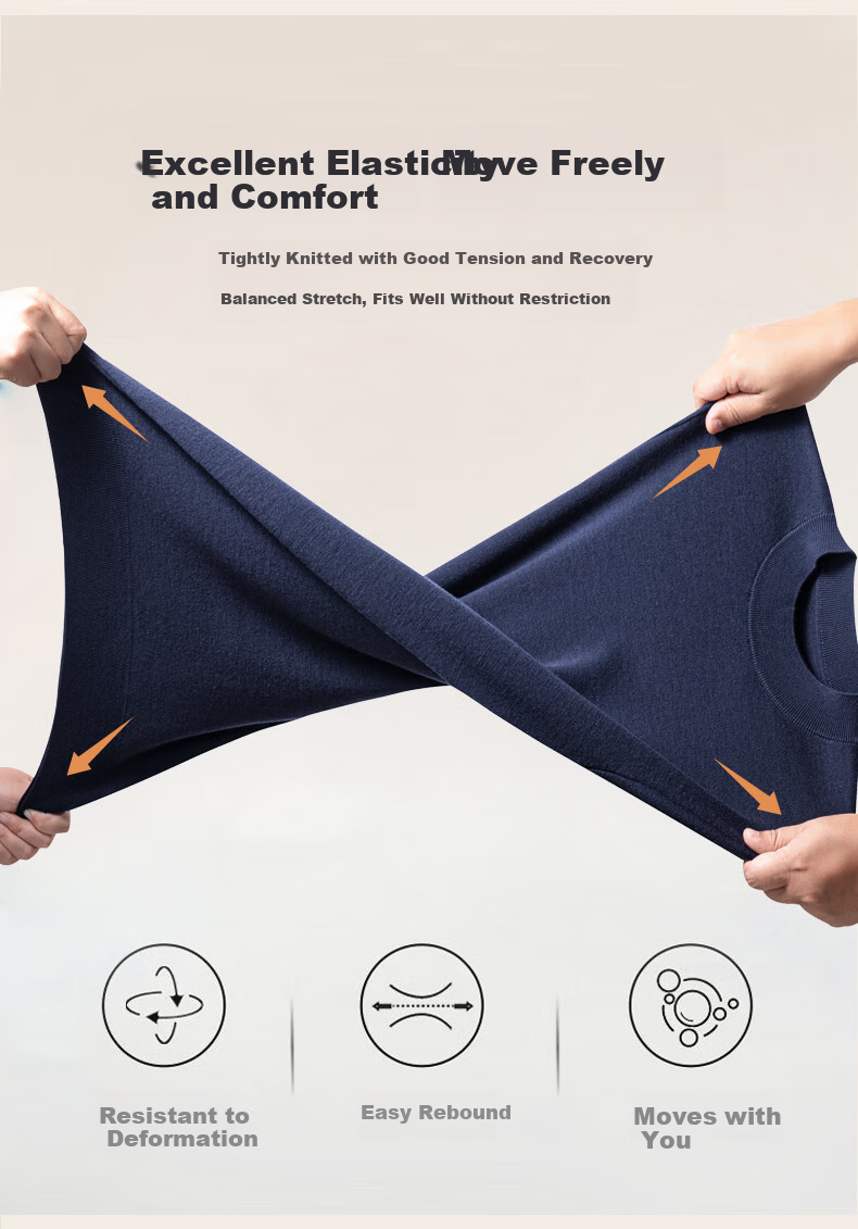 Hengyuanxiang Fine Spun Wool Thickened Half Turtleneck Men's 100% Pure Wool Winter New Knit Sweater Machine Washable 7
