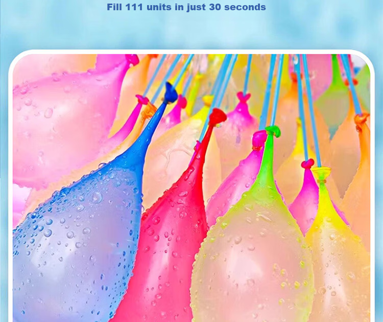 Extreme Space Water Balloons Quick Fill Water Balloons Kids Water Fight Toy Small Water Bullets Pool Party Fun Props 111 Pieces 4
