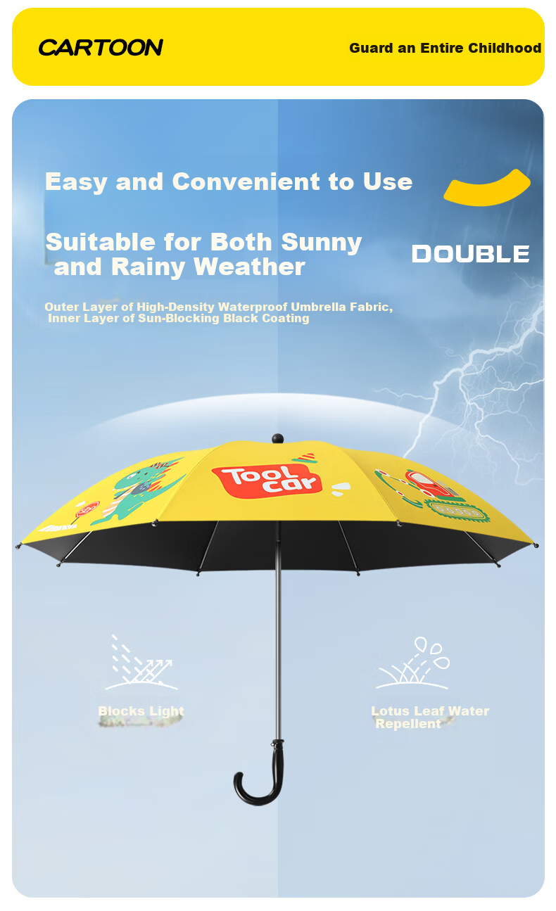 Qimai Baby Stroller Sunshade Umbrella Universal for Tricycles Pushchair Kids Umbrella Sun and Rain Protection 12