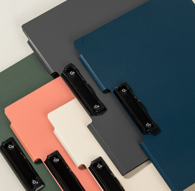 Deli A4 Landscape Folding Clipboard File Folder Writing Board Poetry Recitation Contract Clipboard Exam Paper Document Tender Storage Folder PE124 Gree 11