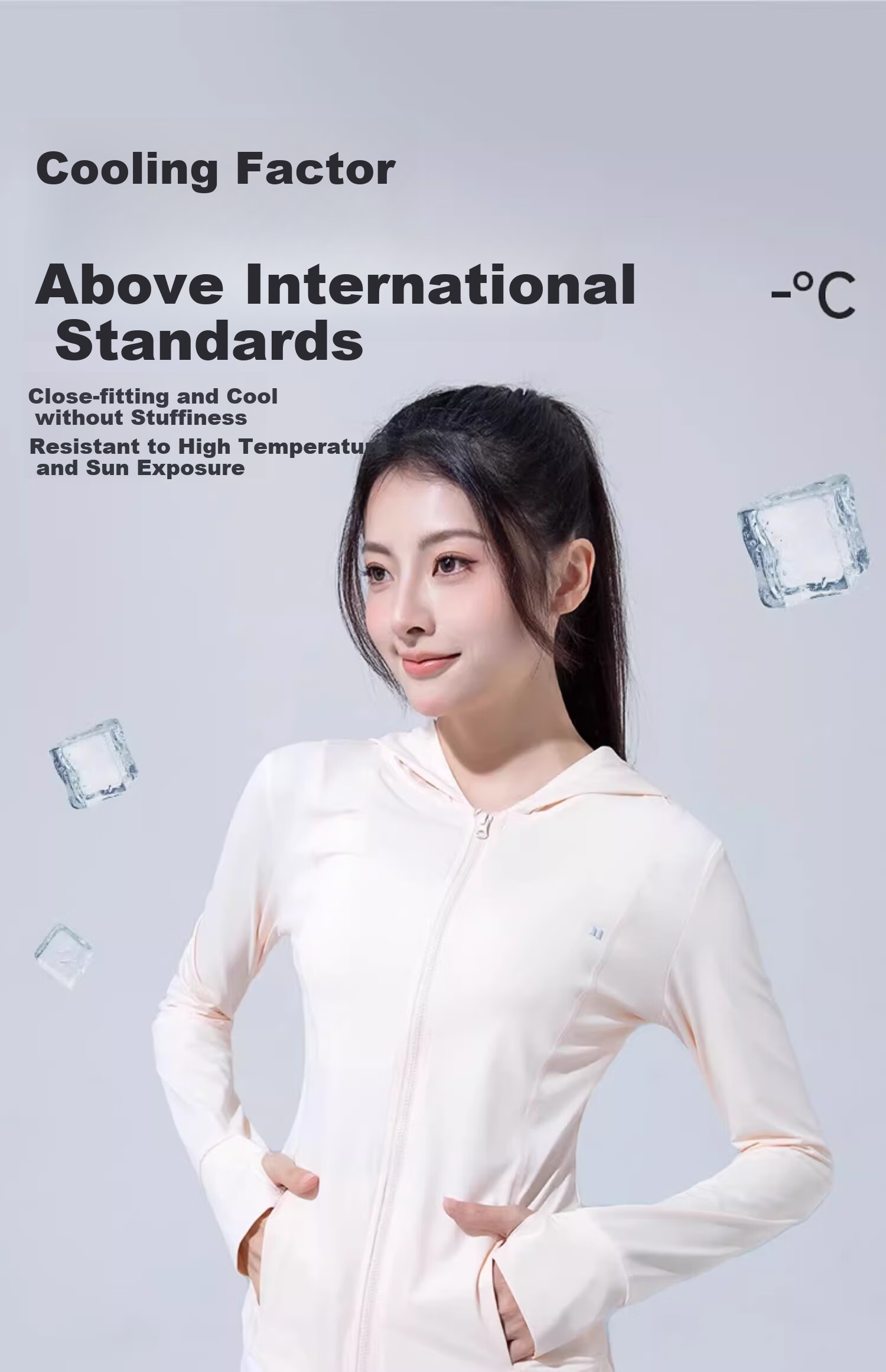 Moxun [Kunling Same Style] Slim Fit Hooded Ice Silk Sun Protection Jacket Ice Titanium Original Yarn Breathable Lightweight Sports Coat 12