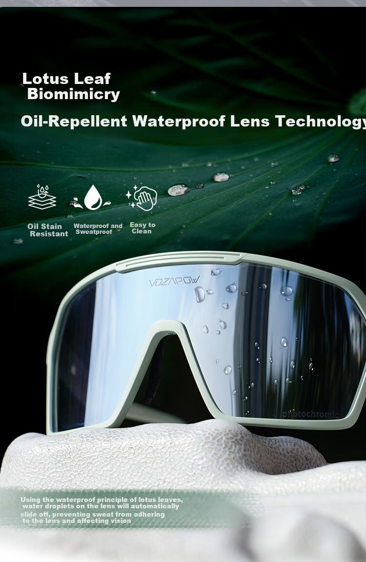 VOZAPOW Polarized Sunglasses for Hiking, Outdoor Sports Goggles, Windproof Cycling Fishing Sunglasses 7
