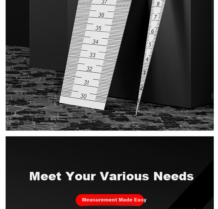 Mitz Stainless Steel Feeler Gauge Wedge Feeler Gauge Taper Gauge Hole Diameter Measuring Gauge 15-30mm 2