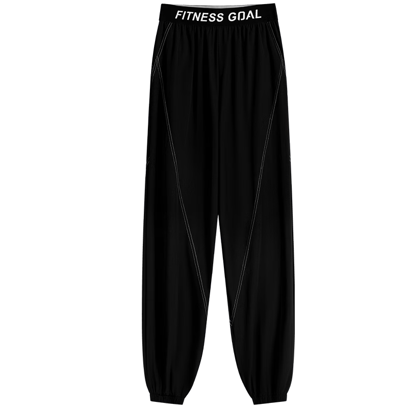 Baisirong 140 Jin Plus Size Women's Quick-Dry Fitness Running Pants Lightweight Yoga Training Straight-Leg Jogger Wide-Leg Trousers