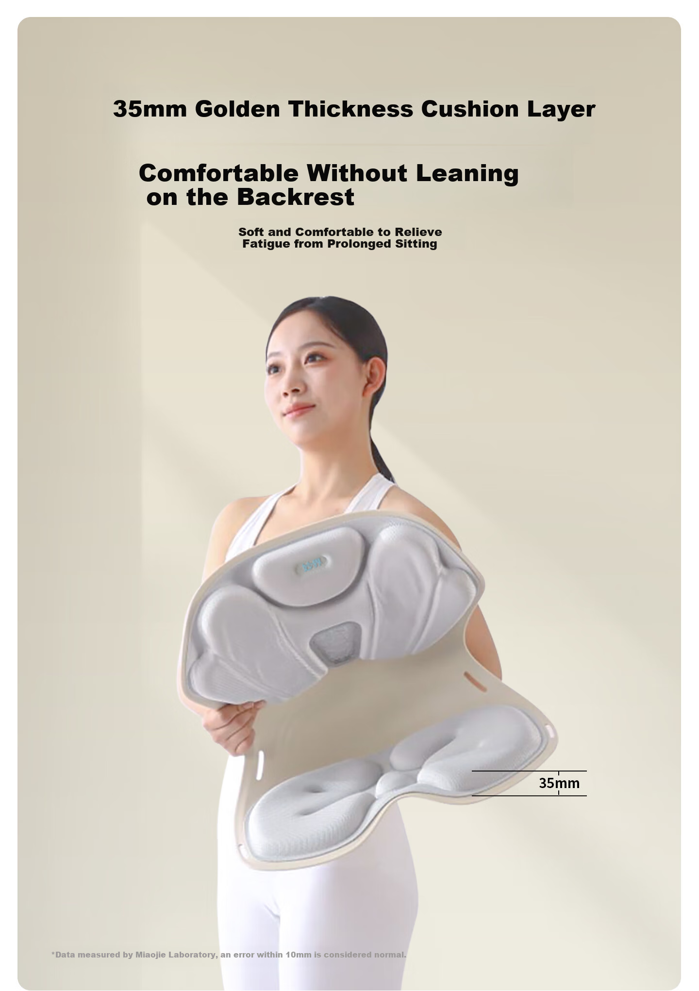 MIAOJIE [Mid-Autumn Festival Gift] MH02 Lumbar Support Chair, Waist Massager, Ergonomic Posture Corrector, Office Chair with Back Support for Long Sitting, Purple, Size L 10