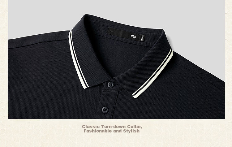 HLA Hailan Home Men's Short Sleeve Polo Shirt 26 Year of the Horse Series Summer Cool Collar Short Sleeve 11