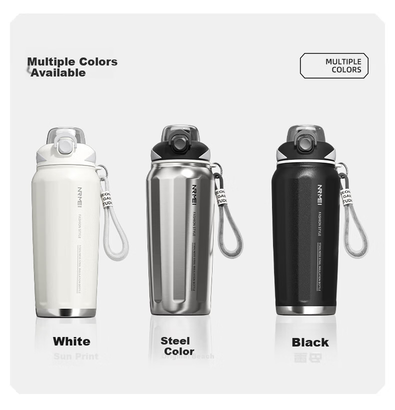 NRMEi Insulated Large Capacity 316 Stainless Steel Sports Water Bottle with Straw for Boys Teens 12-18 Years Outdoor 29