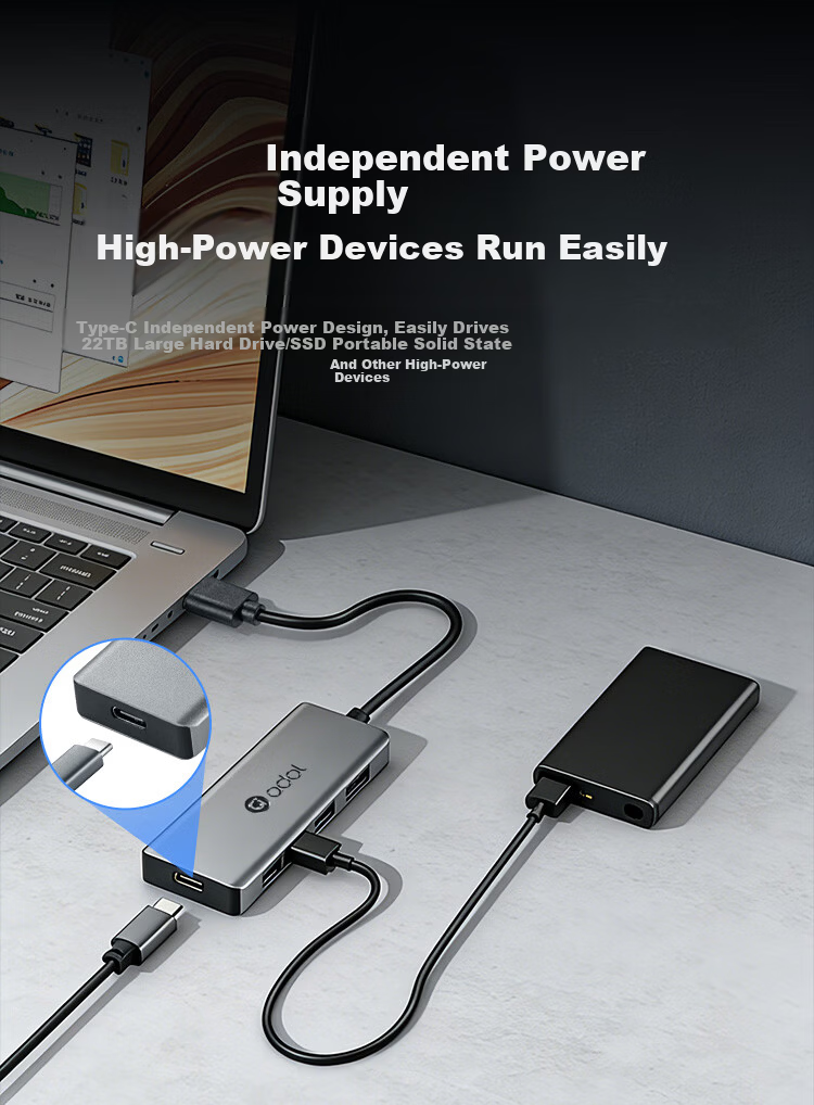 ASUS a Type-C 3.0 USB Hub Splitter Docking Station Extension Cable Adapter HC413 Metal 0.25M 5