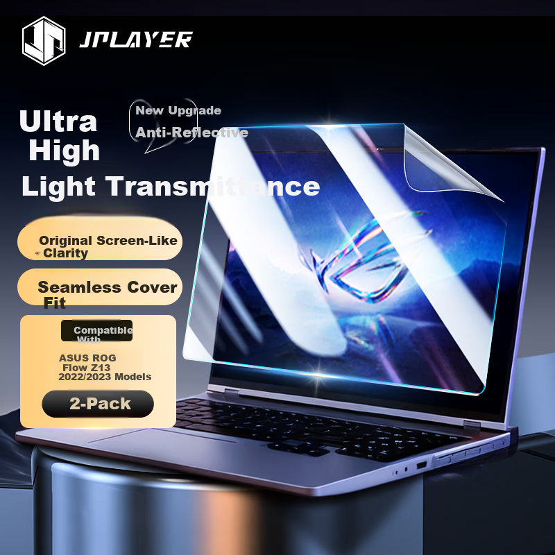 JPLAYER Screen Protector for ASUS ROG Flow Z13 2023 13.3-inch Laptop, HD Anti-Scratch LCD Film, 2-Pack