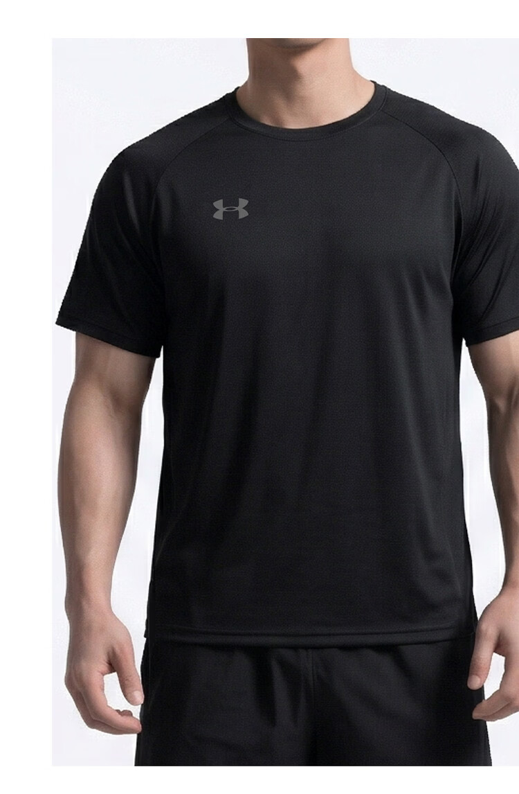 Under Armour Men's Short Sleeve Sports Quick-Dry T-Shirt Summer New Comfortable Ice Silk Cooling Breathable Running Fitness Training Tee 16