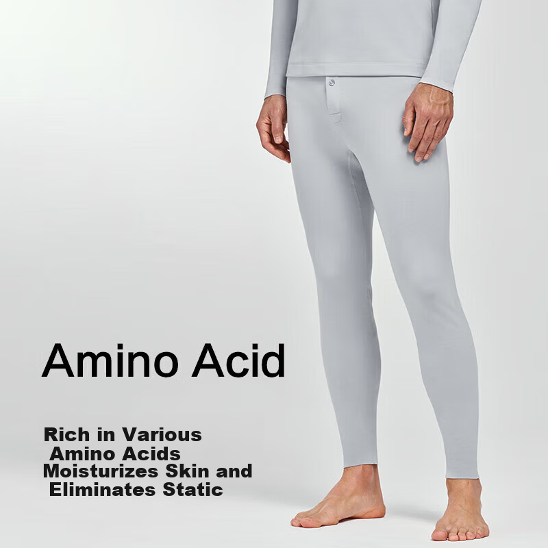 AIMER MEN Men's Warm Fleece-Lined Thermal Pants NS73K431 Gray 175