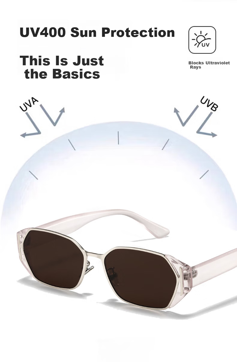 FENCHI [Little Ice Cube] 2025 New High-End Vintage Old Money Style Women's UV Protection Retro Small Square Sunglasses 8