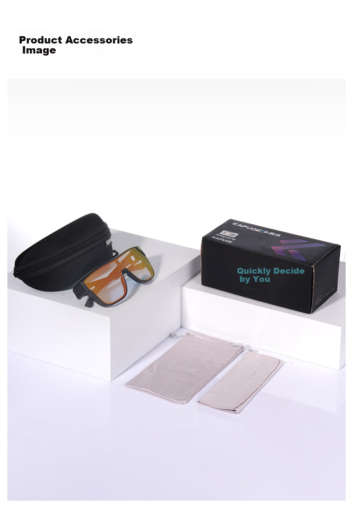 KAPVOE Cycling Glasses, Myopia Over- Glasses, Day And Night Use, UV Protection, Windproof, Dustproof, Large Frame, Photochromic Goggles 19