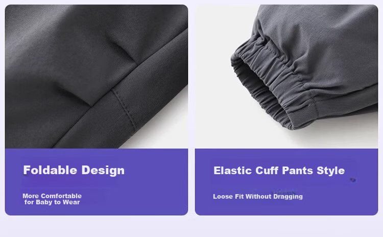 Ciciibear [Moisture-Wicking Quick-Dry Waterproof] ciciibear Baby Work Pants Spring Autumn Boys Pants 2025 New Children's Long Pants 10