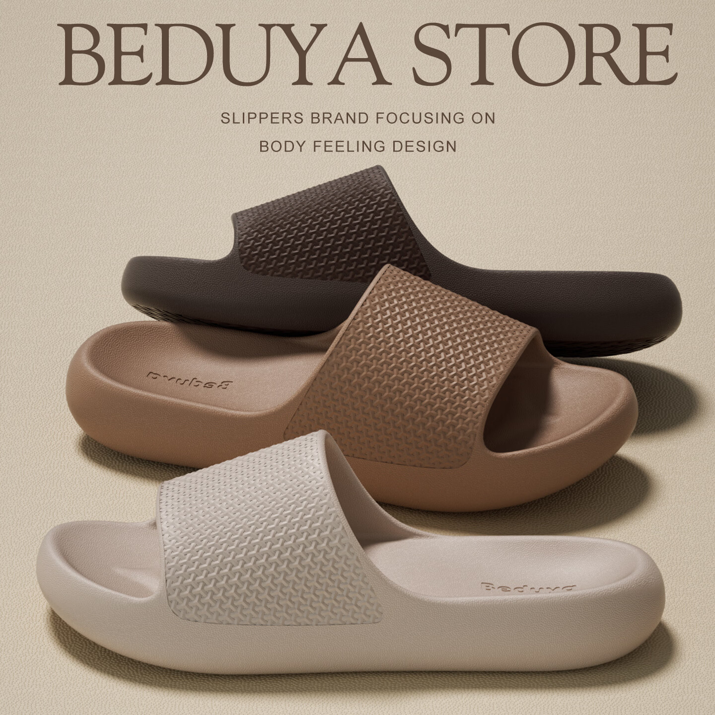 Beiduo Yang Men's Summer 2026 Home Bathroom Floor Non-Slip Lightweight Couple Slippers Black Size 44-45