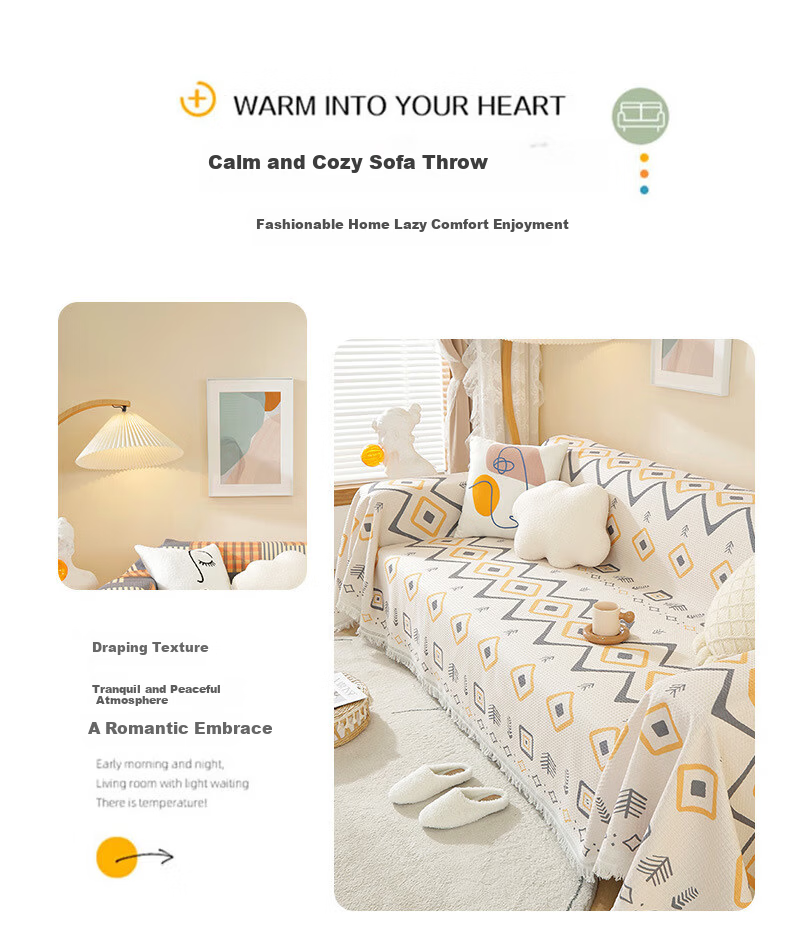 AVIVI Sofa Cover Sofa Towel Sofa Cushion Four Seasons Sofa Fabric Sofa Cover Dustproof Full Cover 180*230 Star Dream 2