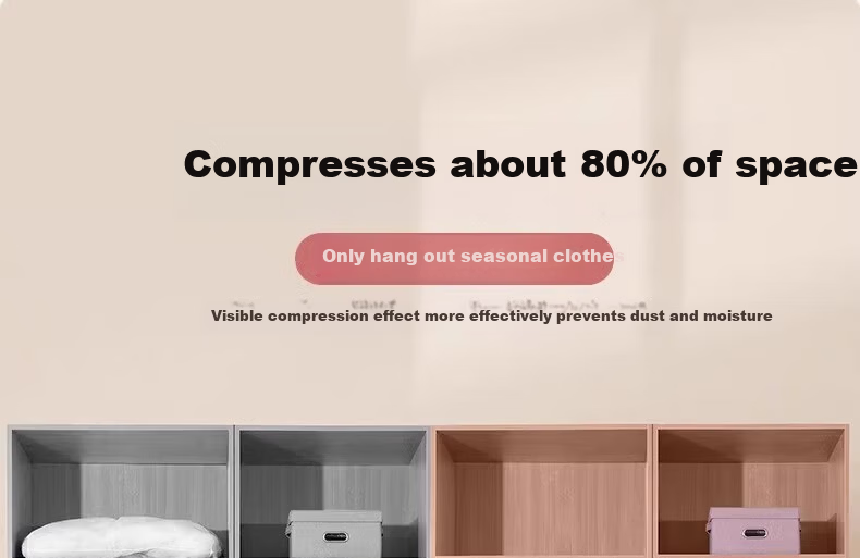 Antu Vacuum Compression Storage Bag Electric Air Pump for Quilts Clothes Down Jackets Sealed No-Pump Organizing Bag 4