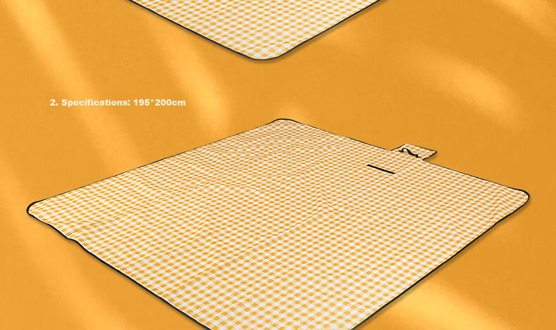 Deli Picnic Mat, Outdoor Thickened Moisture-Proof Mat, Oxford Cloth Portable Tent Mat, Beach Mat, Medium Size, Gree 22