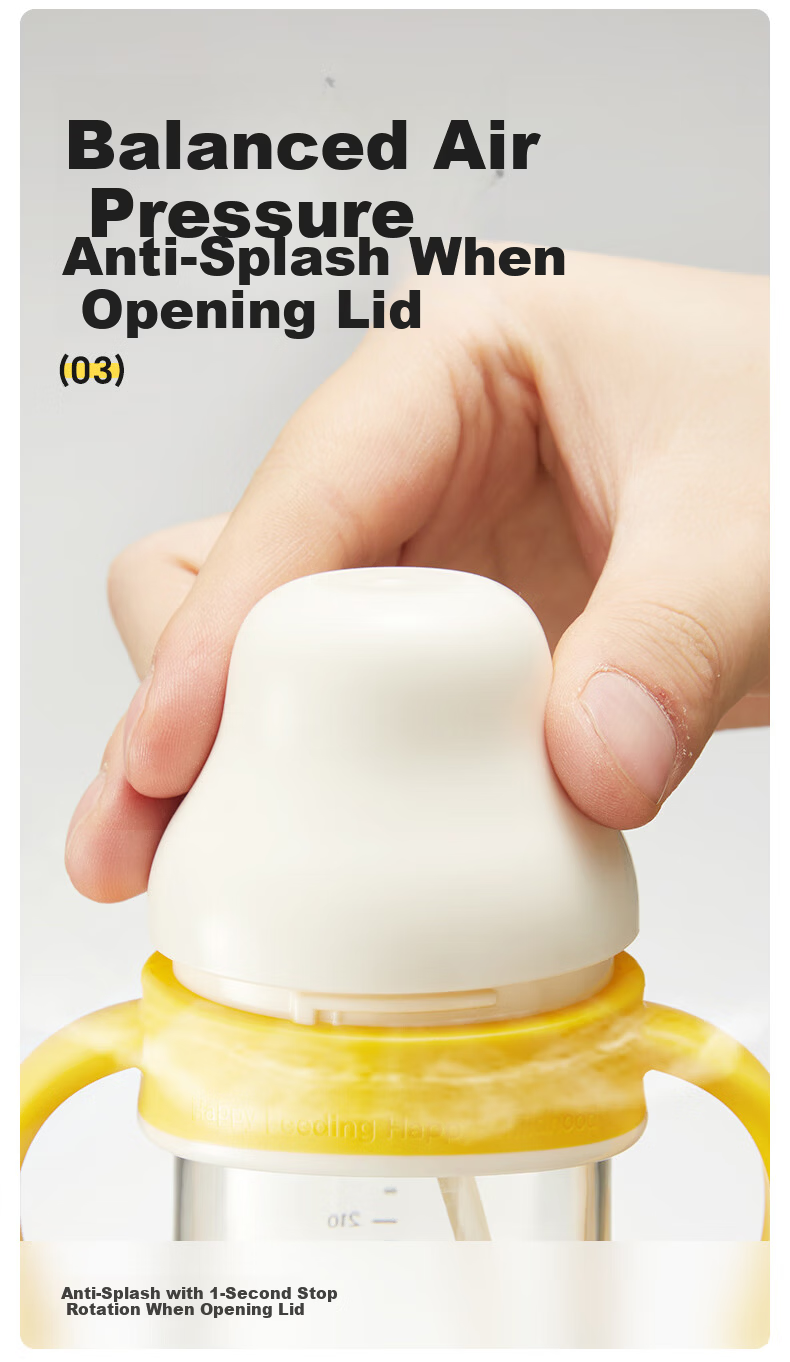 Huang Chong Easy Suck Training Drinking Cup Baby Straw Bottle 4+ Months Anti-Choke Duckbill Milk Cup 160ml 12