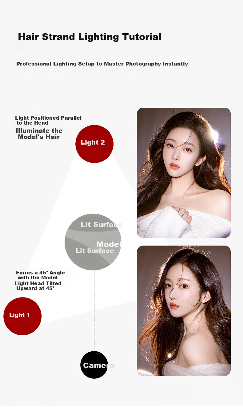 JIMANTU Live Fill Light Backlight Contour Hair Light Studio Spotlight Photography Beauty COB Spotlight Video Shooting Background Ambient Light LM8800 9