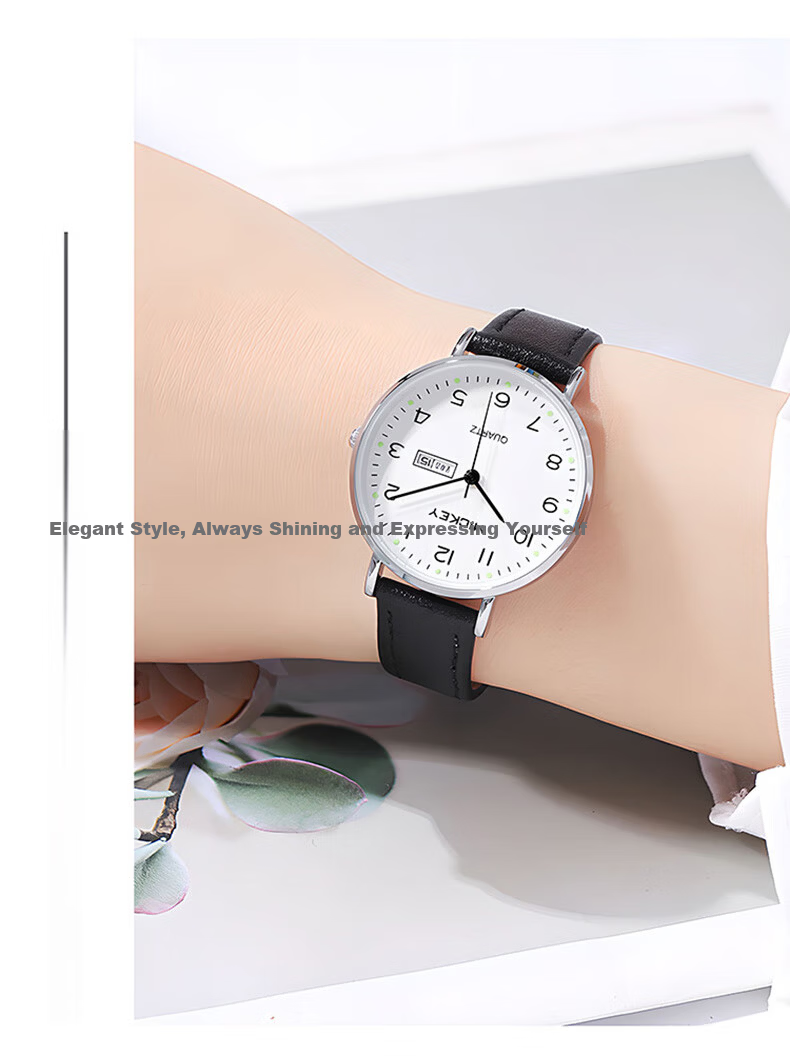 Disney Women's Watch Junior High High School Ladies Niche Light Luxury Quartz New High-Value Silent Student Electronic Watch 7