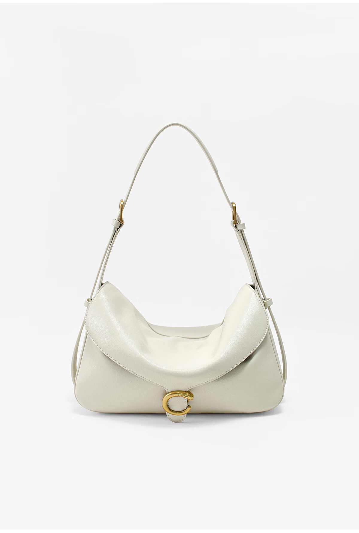 Ximuting Qingfeng Niche White Tote Bag Women Hobo New Shoulder Bag Commuter Crossbody Pearl White 11