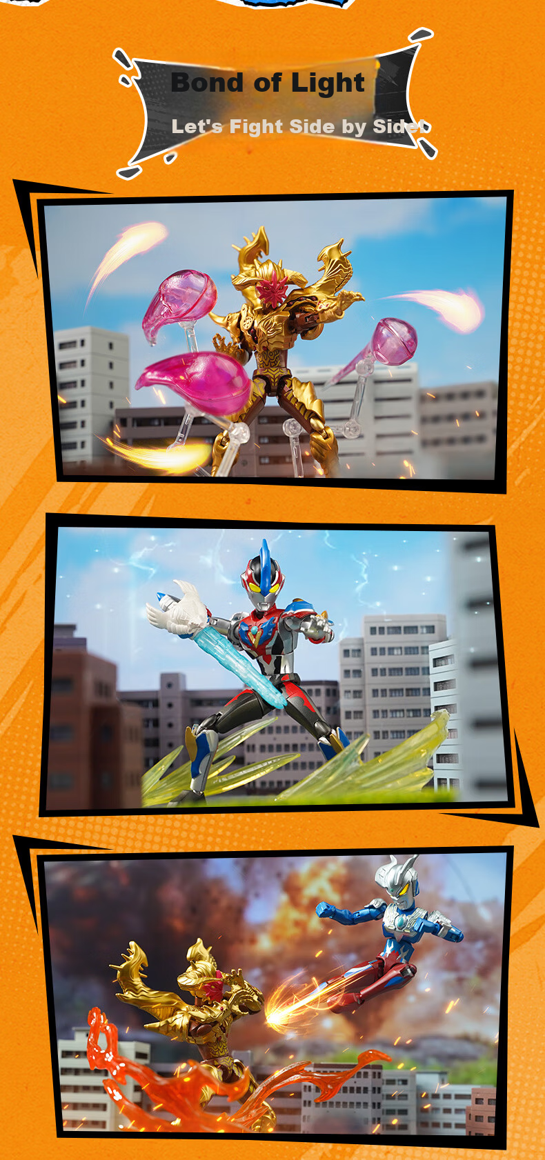 Keeppley Building Blocks Ultraman ZERO Infinite Edition Series 5 - Tribute to Glory Toy Birthday Gift for Boys Single Box 12