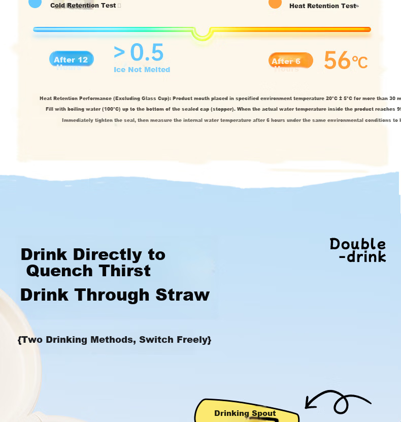 BABLOV Kids Insulated Stainless Steel Straw Water Bottle Student School Portable High-Quality Girls Cup 9