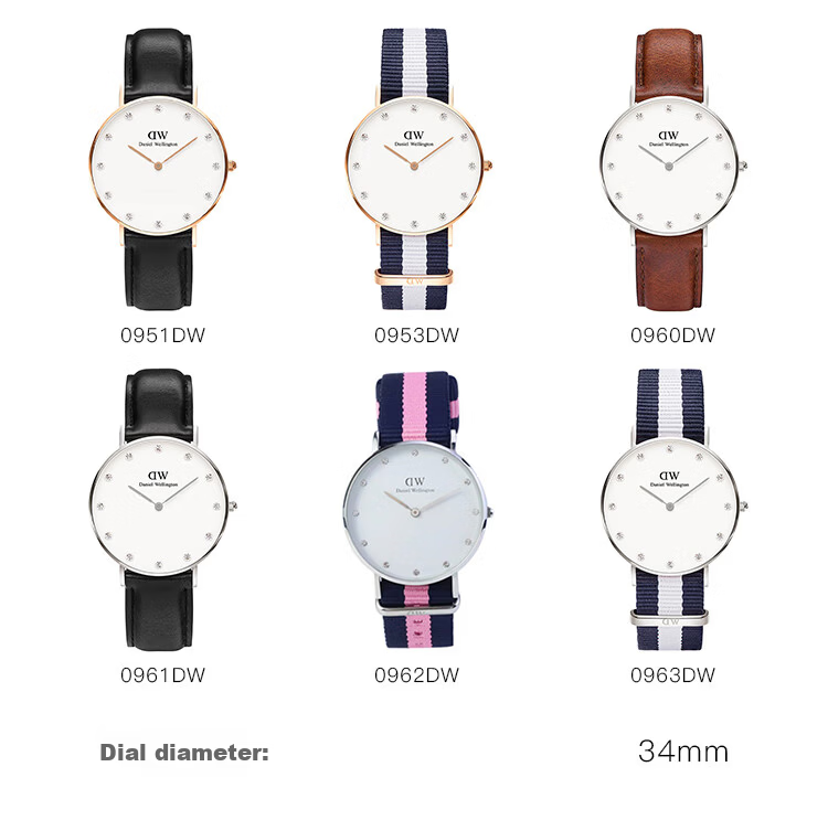 Daniel Wellington Imported DW Women's Fashion Trendy Analog Watch Christmas Gift for Girlfriend 0923DW 7