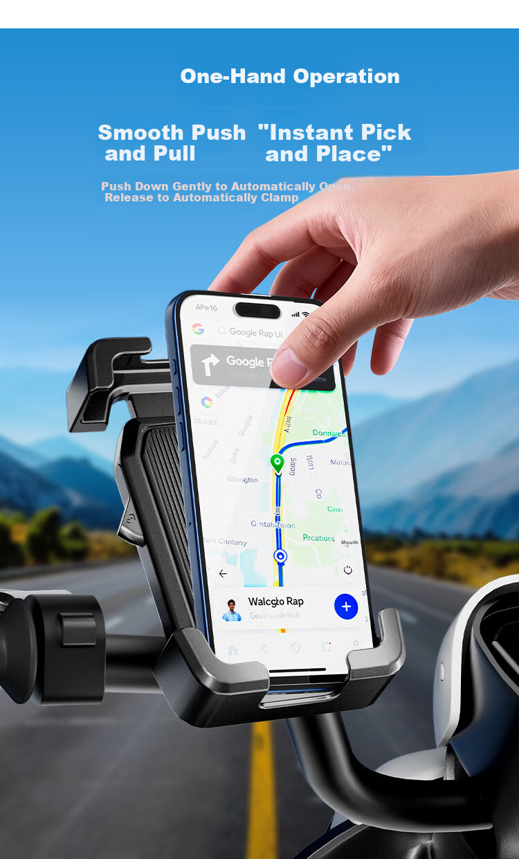 Peak Bicycle Phone Holder Mountain Bike Electric Vehicle Shockproof Anti-Shake Navigation Mount Motorcycle Delivery Rider Special 3