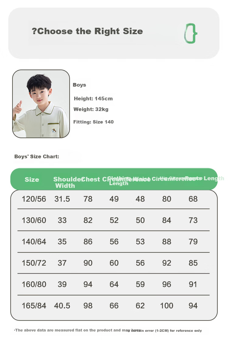 Hodohome Boys' A-Class Cotton Pajamas Cartoon Print Long Sleeve Cardigan Set 107-160 28