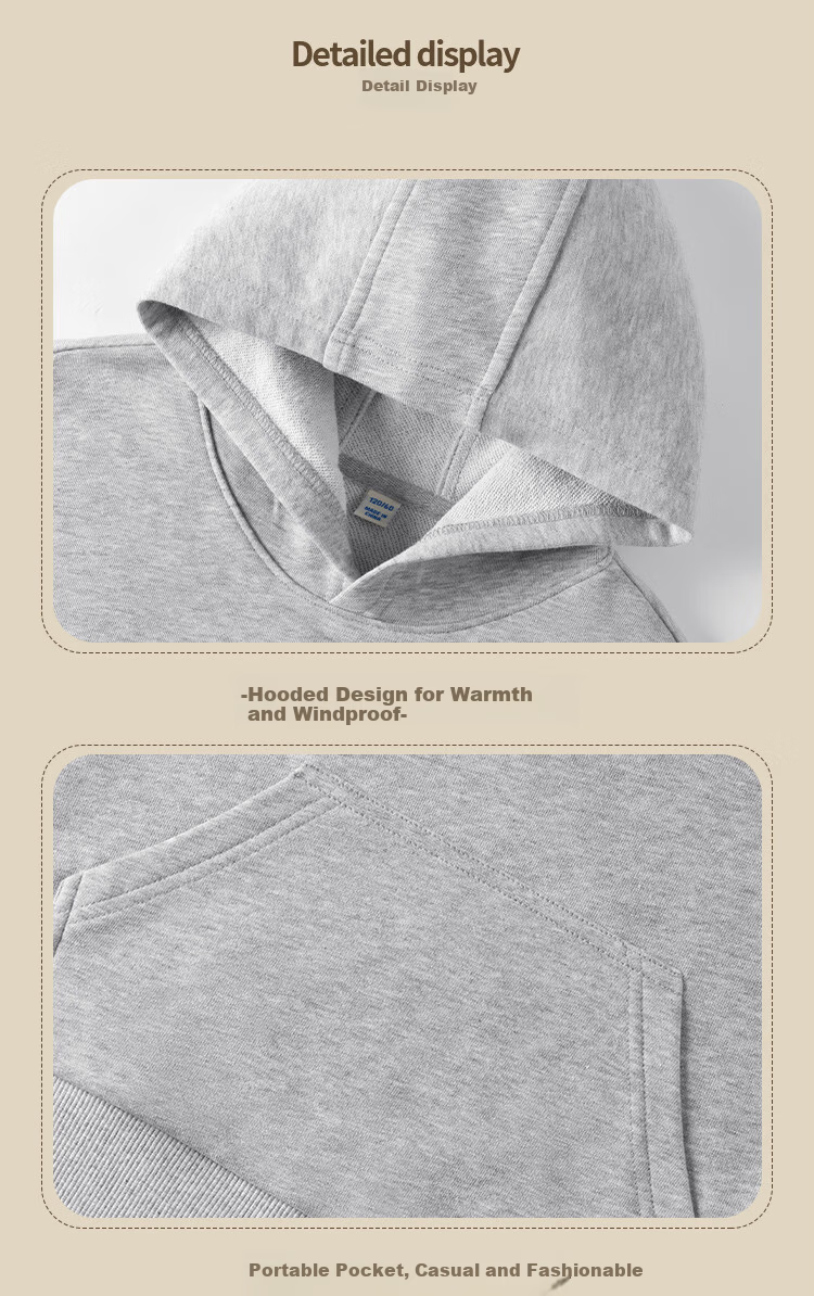 Jeanswest Boys' Autumn Wear 2025, Children's Sweatshirt, Big Kids' Long-Sleeve Top, Spring And Autumn Style, Boys' Hooded Pocket Pullover 15