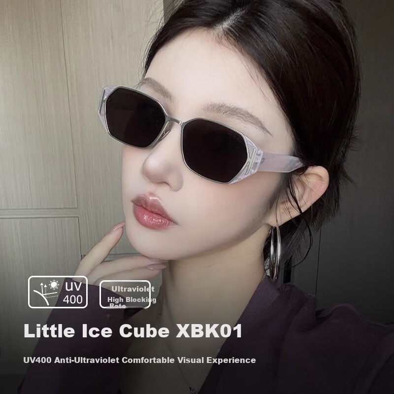 FENCHI [Little Ice Cube] 2025 New High-End Vintage Old Money Style Women's UV Protection Retro Small Square Sunglasses