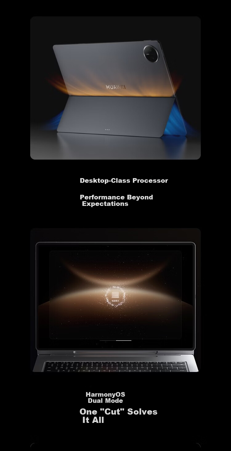 HUAWEI MatePad Edge 14.2-inch HarmonyOS 2-in-1 Tablet Laptop OLED Display Office 24GB+1TB Deep Space Gray 2