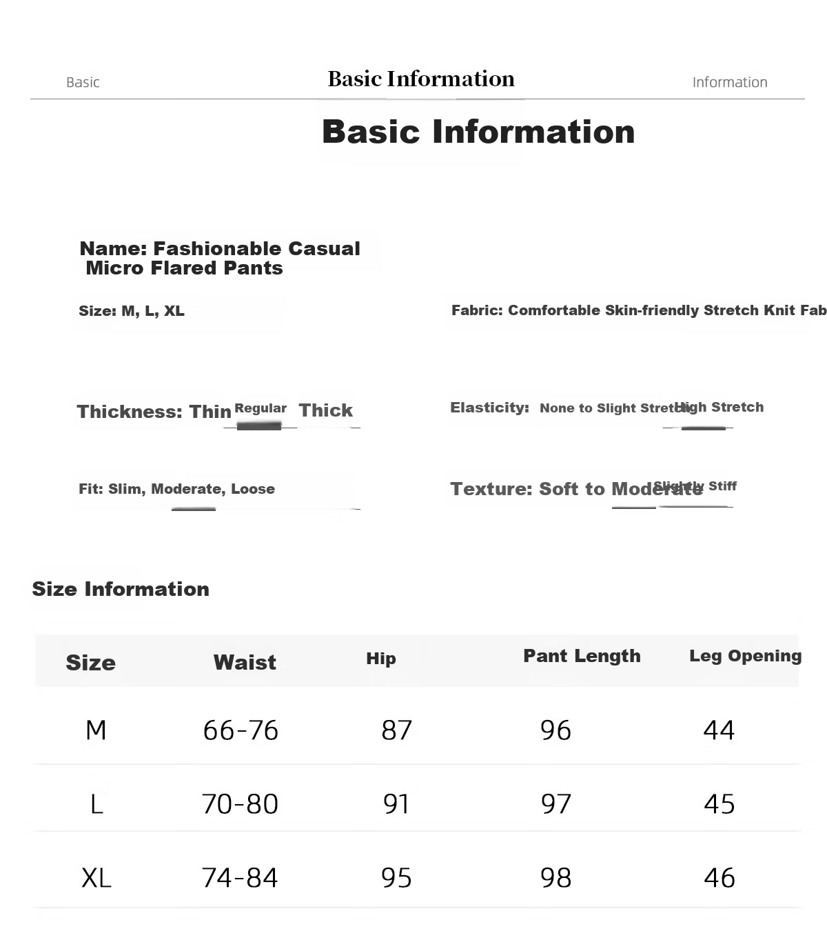 Chushen Spring Autumn Women's Casual High Waist Fashion Slim Fit Flared Suit Pants S141K2006 Black L 7