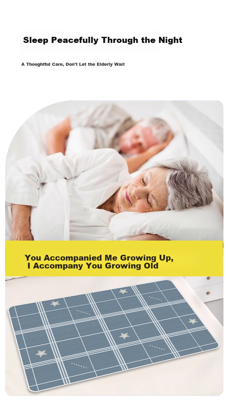 Guangduola Adult Washable Waterproof Bedwetting Pad Elderly Incontinence Care Mat Large Size 3