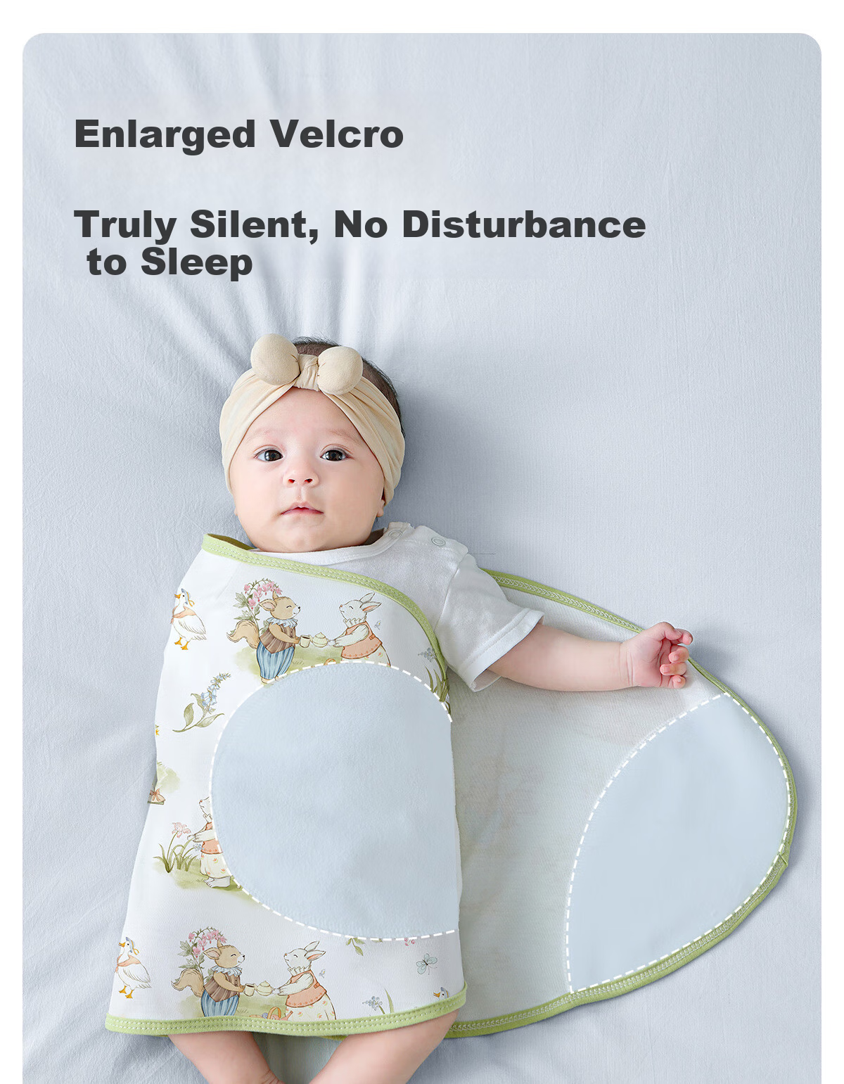 JOYNCLEON Baby Sleeping Bag, Summer Thin Version, Infant Anti-Startle Device, Swaddle Blanket, Pure Cotton, 2-Pack, 80 Cm, Jsd177271 7
