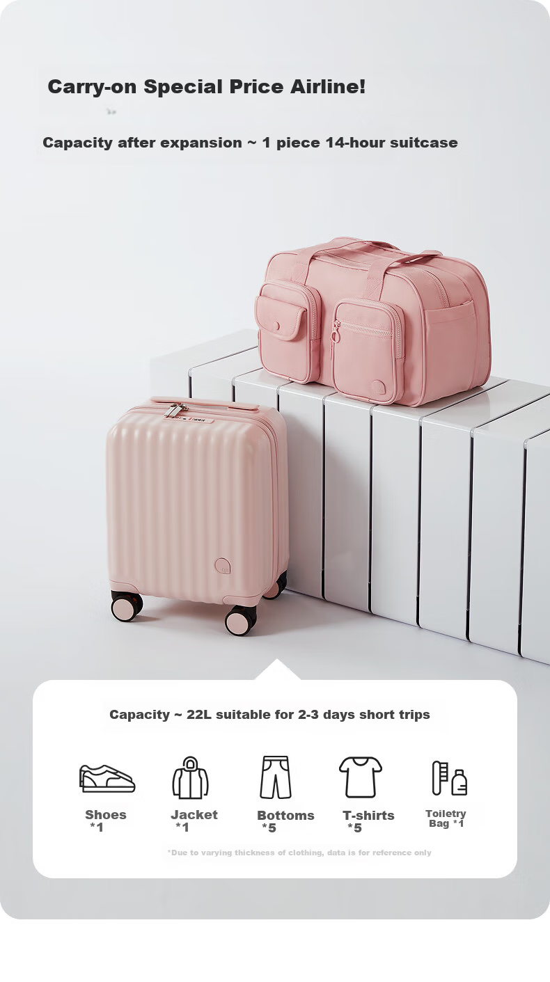 Aji Women's Travel Bag Large Capacity Expandable Waterproof Luggage Bag Short Trip Business Trip Storage Wet and Dry Separation Gym Bag 21
