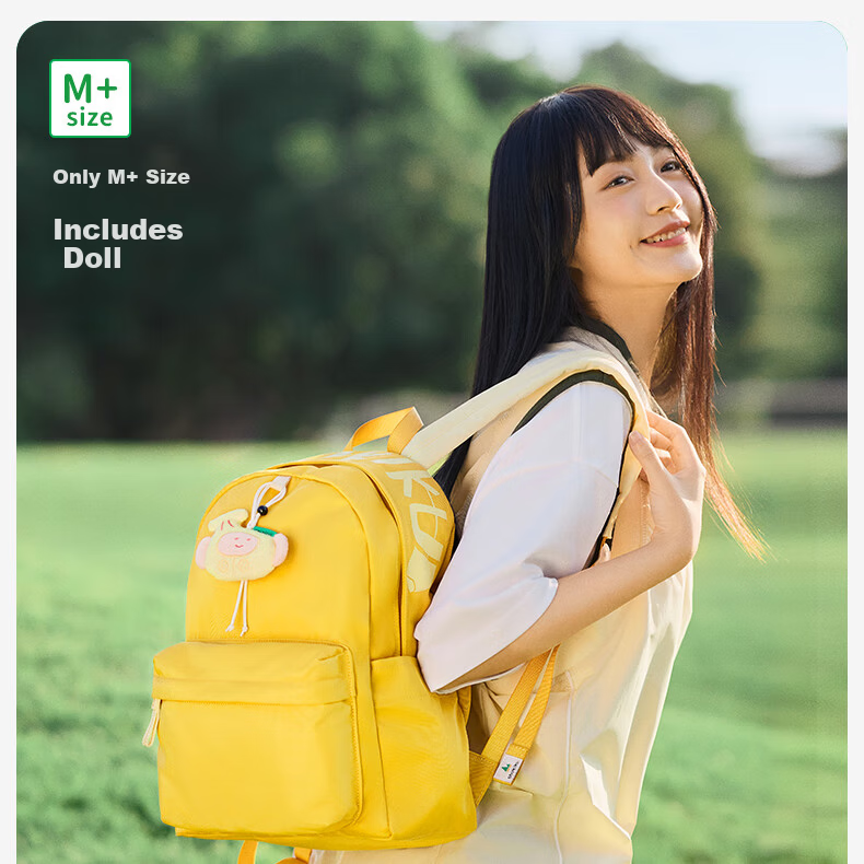 SHUKIKU Fruit and Vegetable Fashion Casual Travel Lightweight Backpack for University, High School, and Middle School Students Unisex Ultra-Light Carrot and Herbal M+ Size 14