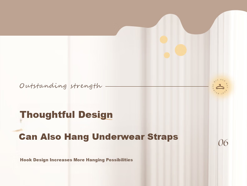 Baicaoyuan Non-Slip No-Trace Clothes Hangers for Adults, Extra Wide and Thick with Hooks, Large Size, 10-Pack 15
