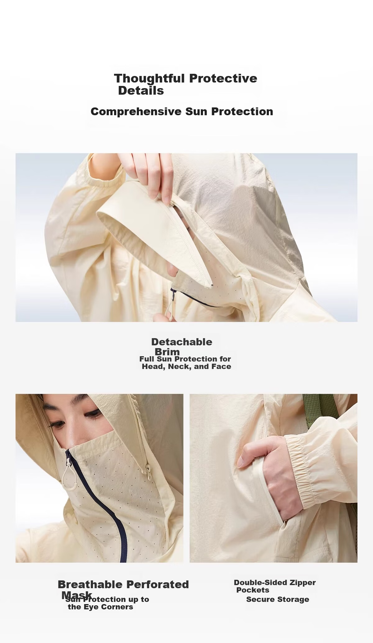 CAMEL [Wang Junkai Edition] Outdoor Sun Protection Jacket 2026 Spring Summer UV Protection Unisex Coat G028 10