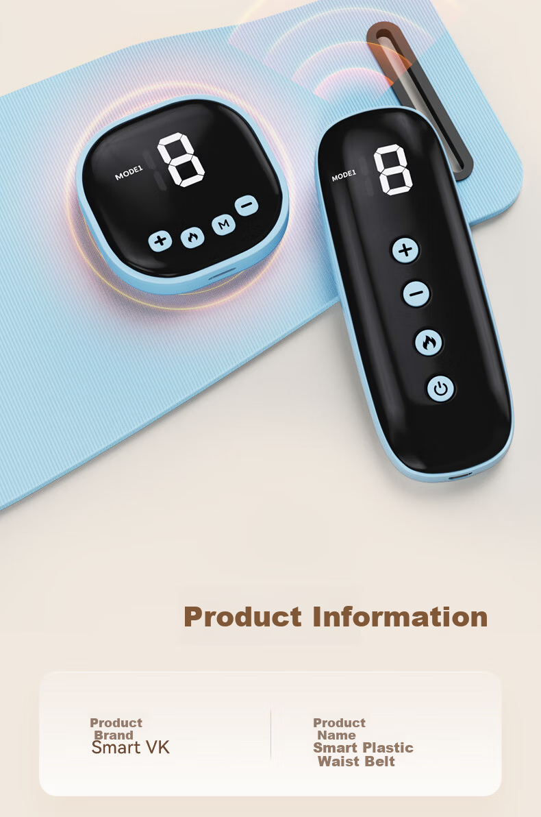 Smart VK Fat Burning Machine Abdominal Slimming Device Vibration Shaping Heating Weight Loss Home Fitness Waist Belt 13